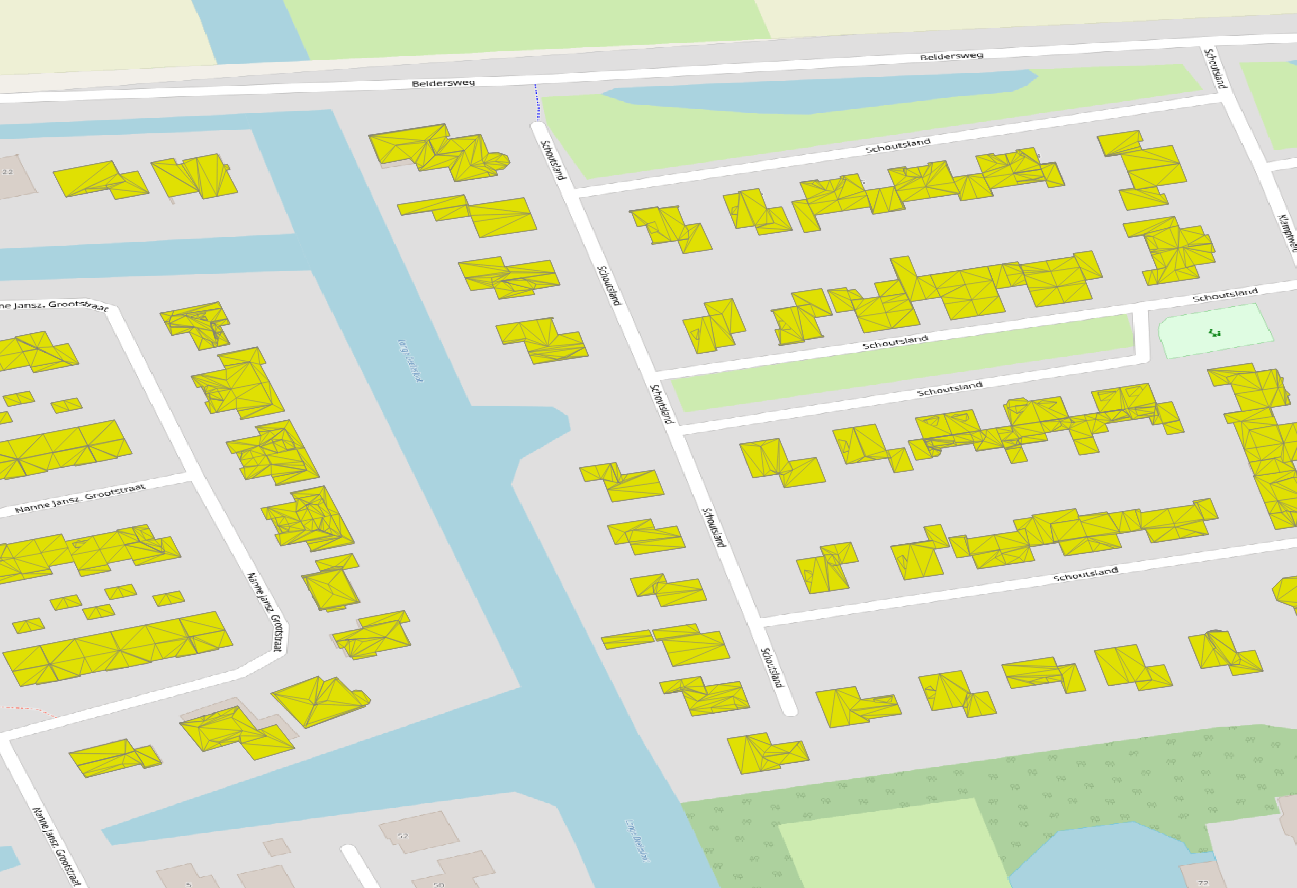 QGIS 3D Tiles 2D