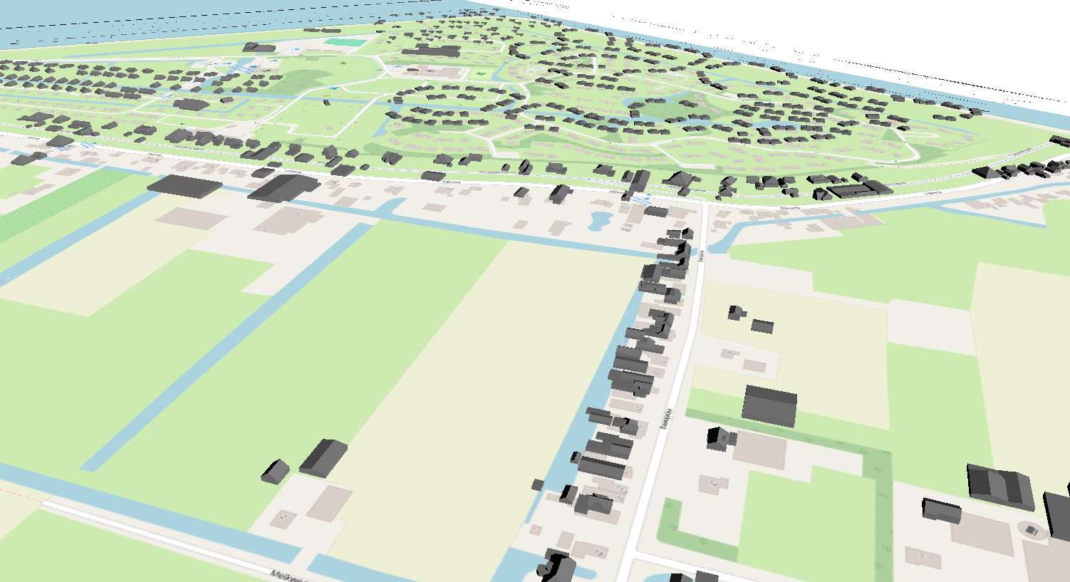 QGIS 3D Tiles Panden